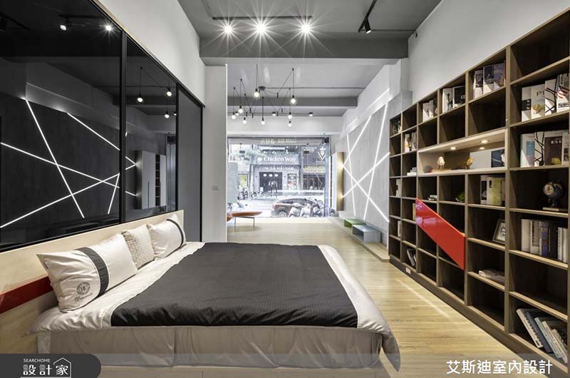 狹長中古屋的未來想像！百變系統櫃的生活美學