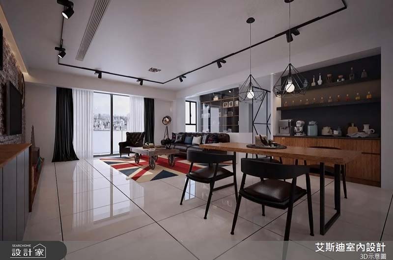 50坪實用系有型住宅！系統家具翻玩復古工業風